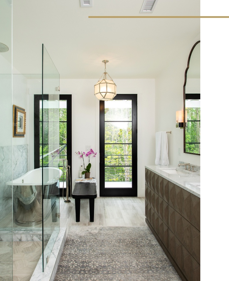Luxurious bathroom design